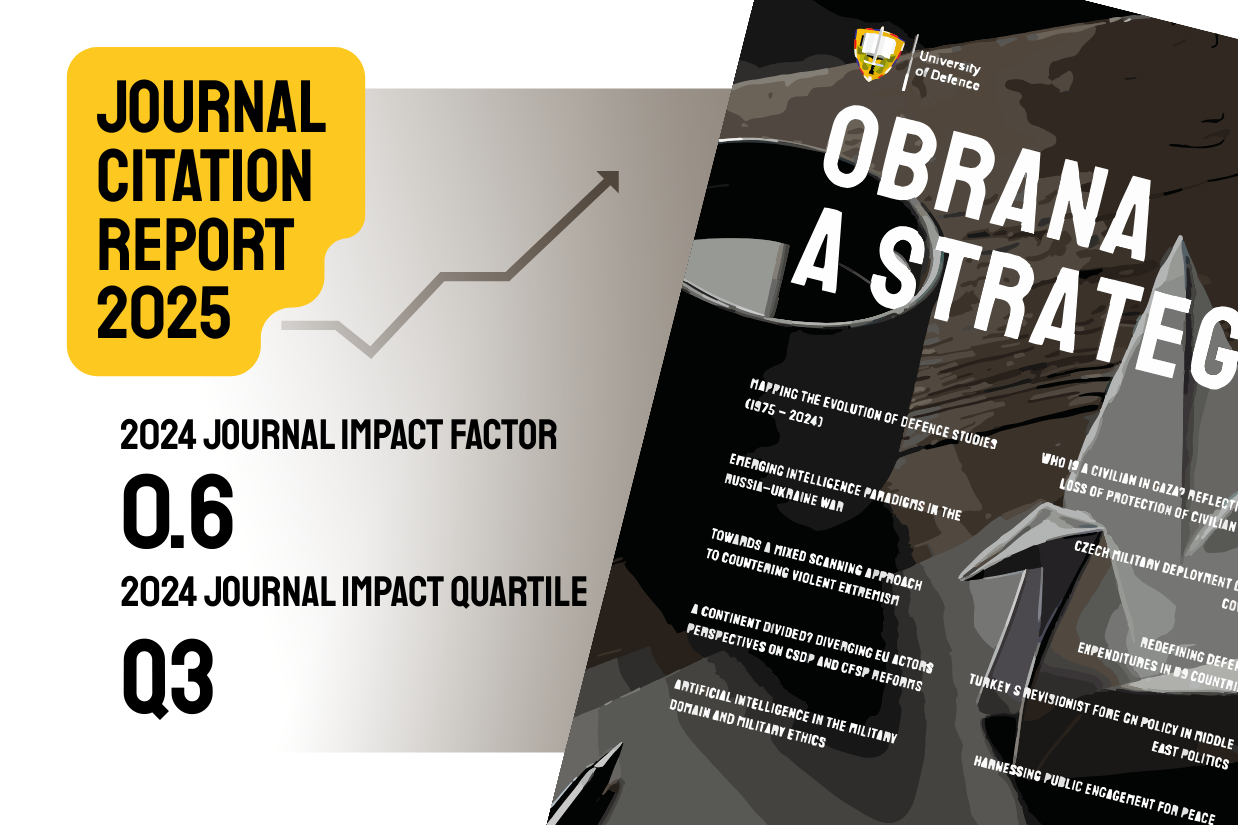Právě si prohlížíte Journal Obrana a strategie Newly Ranked in the Third Quartile (Q3) in the Web of Science Database